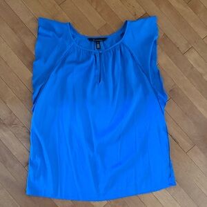White House Black Market Electric Blue Sleeveless Blouse